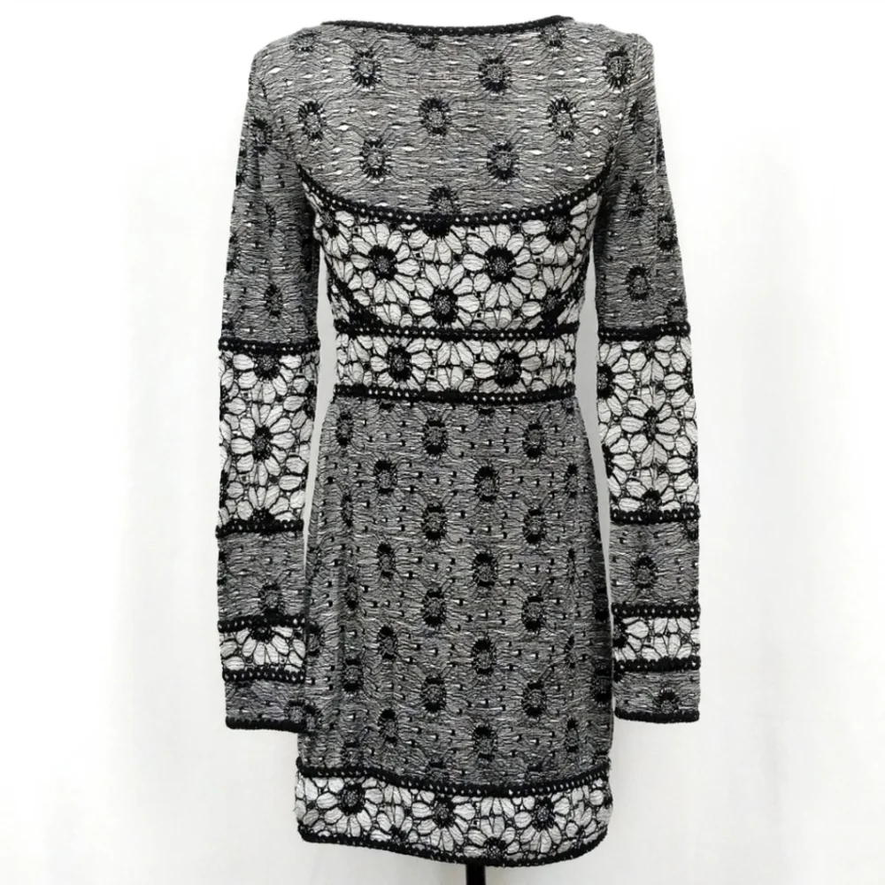 Free People Botanical Forest Dress Floral Lace Bodycon Boho Dark Coquette XS